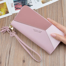 Load image into Gallery viewer, Women Clutch Pink Long  Wallets + Phone Pocket