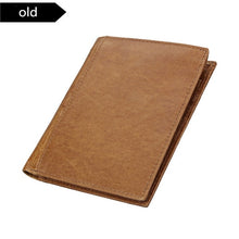 Load image into Gallery viewer, Leather Mens Passport Wallet
