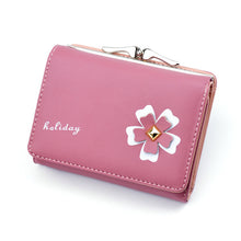 Load image into Gallery viewer, Women Wallet Small Metal Flower