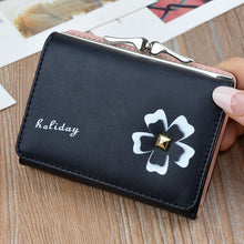 Load image into Gallery viewer, Women Wallet Small Metal Flower