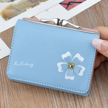 Load image into Gallery viewer, Women Wallet Small Metal Flower