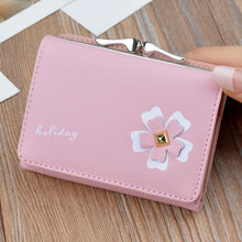 Load image into Gallery viewer, Women Wallet Small Metal Flower