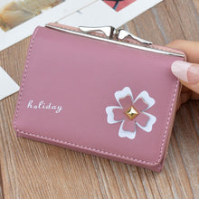 Load image into Gallery viewer, Women Wallet Small Metal Flower