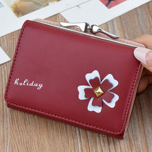 Load image into Gallery viewer, Women Wallet Small Metal Flower